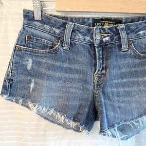Cutoff Lucky Brand Lola Skinny Denim Short Shorts
